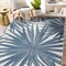 World Rug Gallery Tropical Leaves Nature Inspired Indoor/Outdoor Area Rug 5' x 7' Blue 4030BLUE5X7 - alternate 8